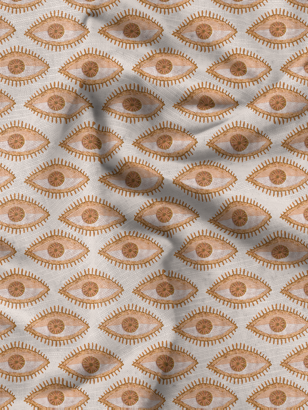 Mati-eye-ochre-Fabric