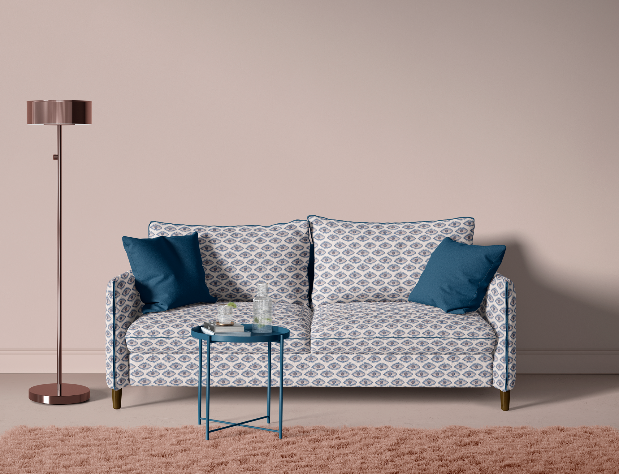 Evil eye sofa