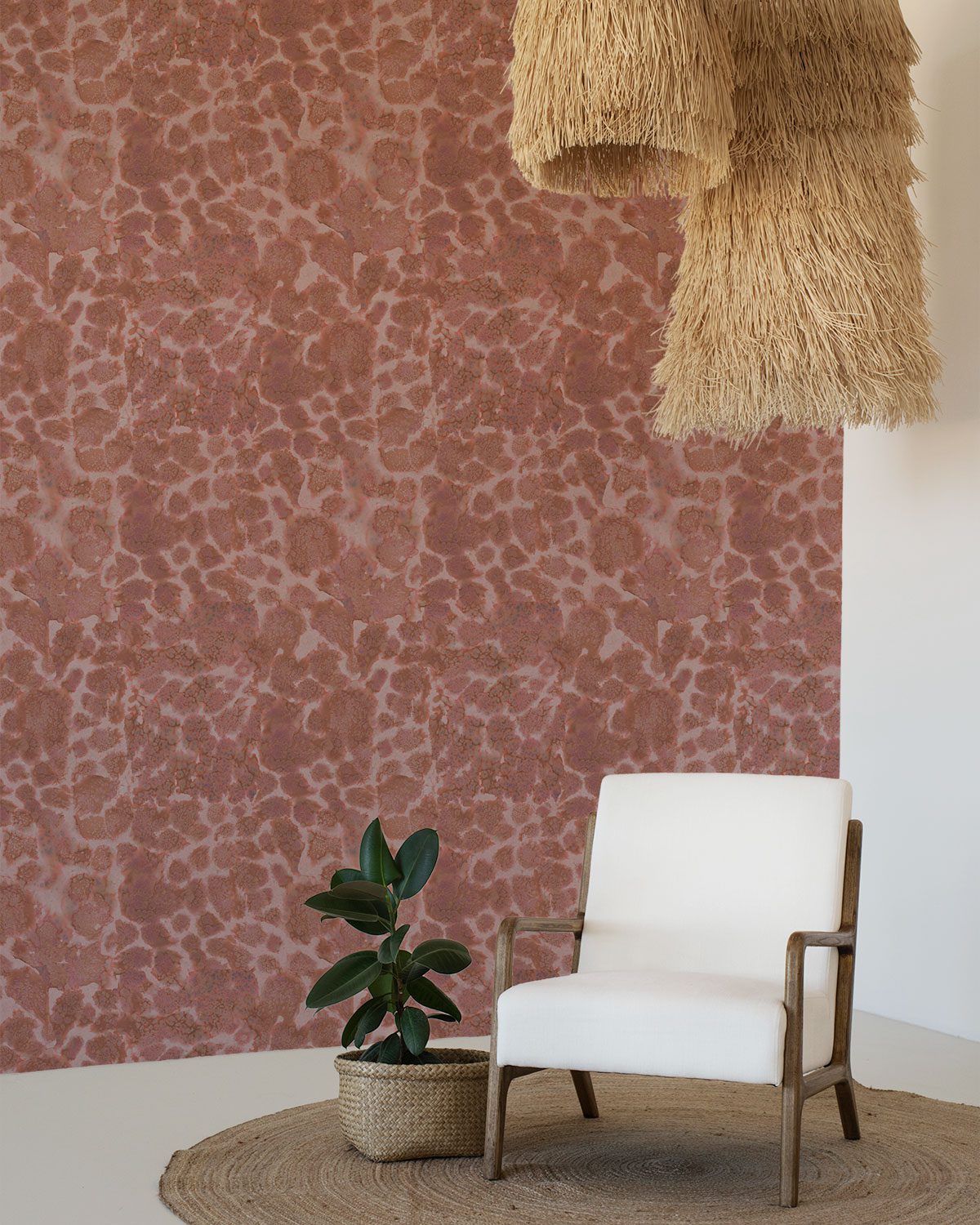 Cape greco rust abstract wallpaper decor