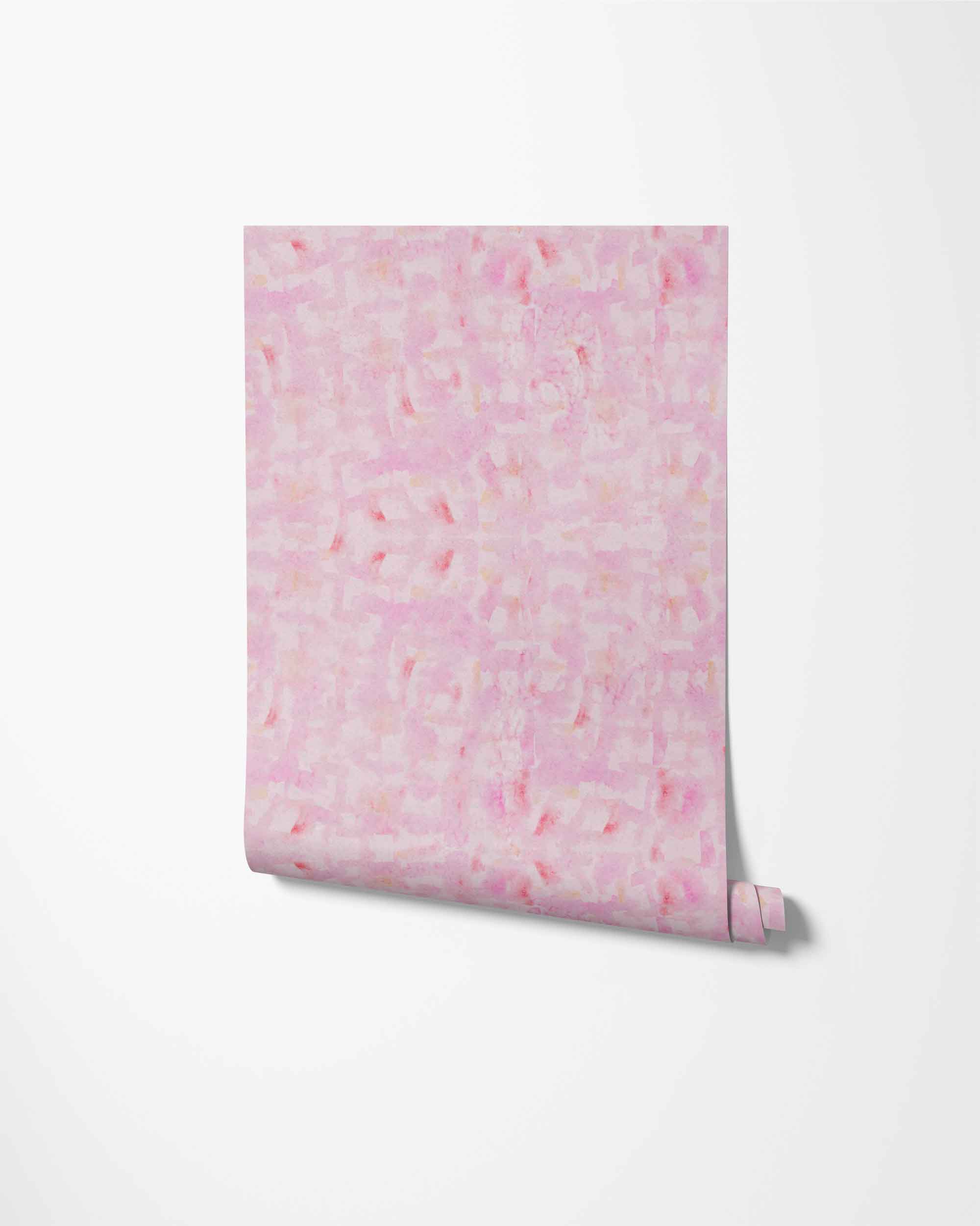 Abstract watercolor wallpaper in pink
