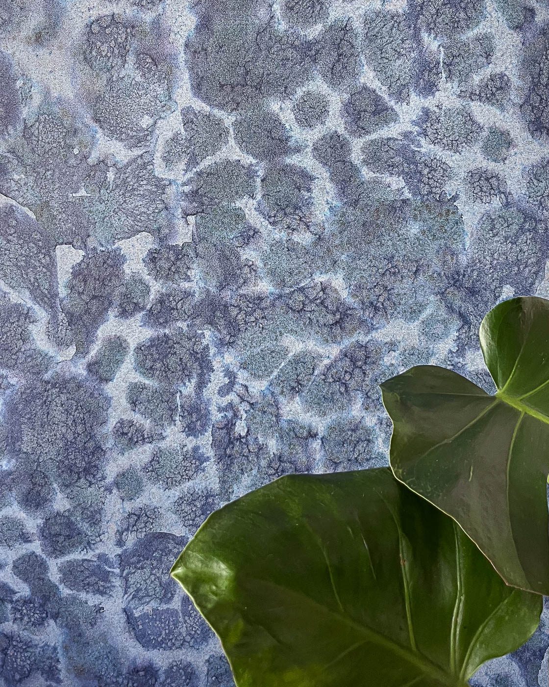 Abstract Cape greco watercolor wallpaper in blue